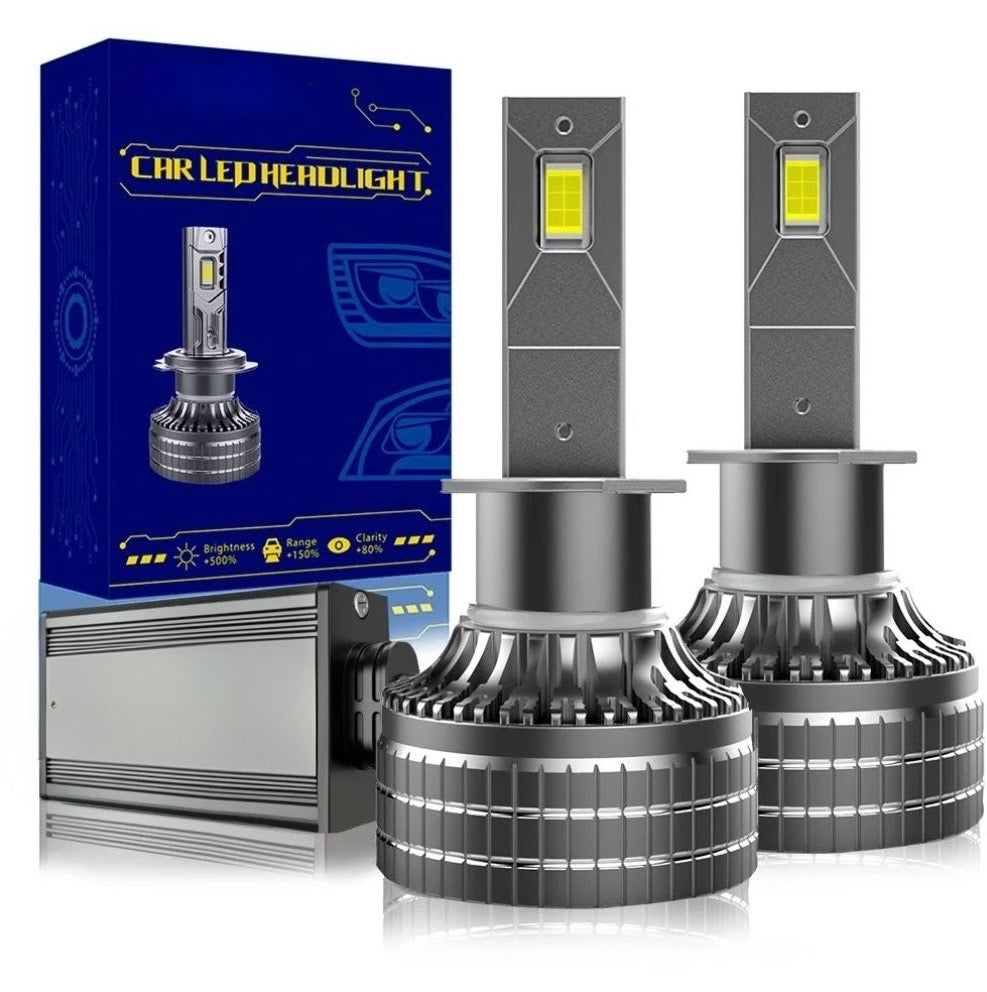 VOLTVISION LED Model M17 Headlight Bulbs, 130W 8,000LM per Pair, High-Power 3570 Chip, IP67 Waterproof, 2-Pack