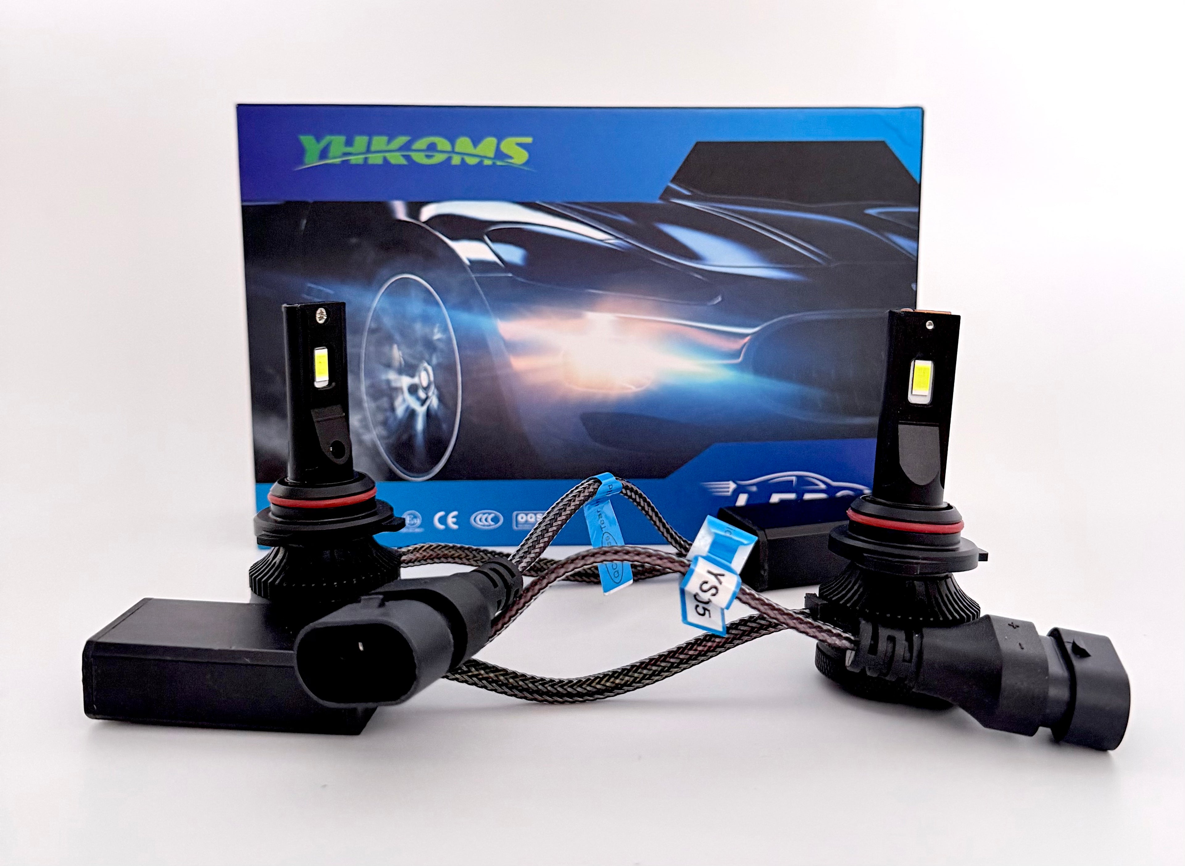 VOLTVISION LED Model M12 Headlight/fog Bulbs, 120W 7,000LM per Pair, High-Power 3570 Chip, IP67 Waterproof, 2-Pack