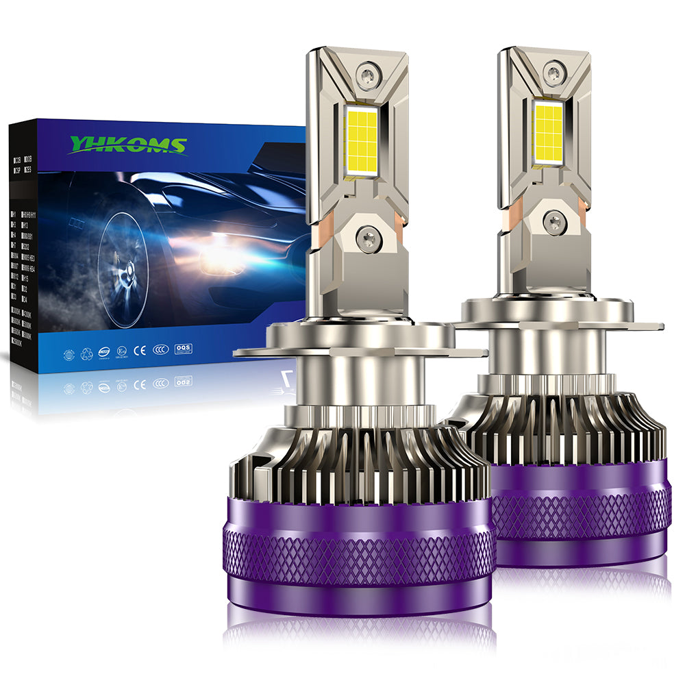 VOLTVISION LED Model Y65 Headlight Bulbs, 130W 10,000LM per Pair, High-Power 5585 Chip, IP67 Waterproof, 2-Pack
