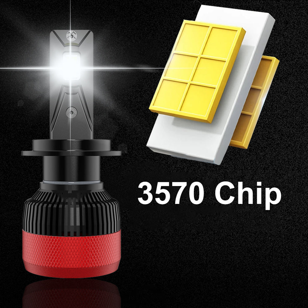 VOLTVISION LED Model V60 Headlight Bulbs, 120W 10,000LM per Pair, High-Power 3570 Chip, IP67 Waterproof, 2-Pack