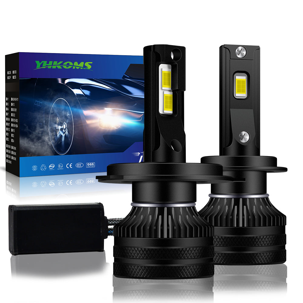 VOLTVISION LED Model M12 Headlight/fog Bulbs, 120W 7,000LM per Pair, High-Power 3570 Chip, IP67 Waterproof, 2-Pack